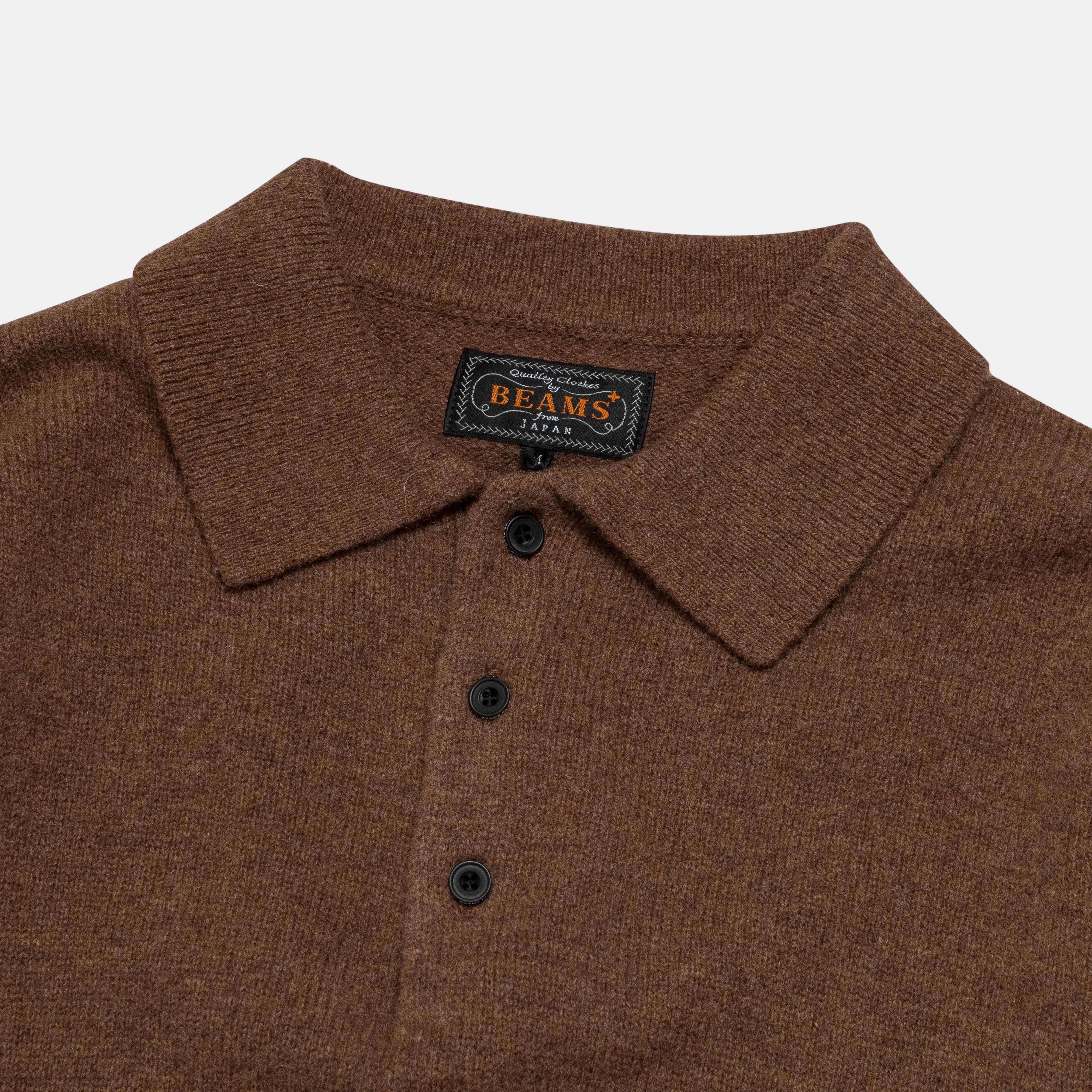 9G Knit Polo - Brown