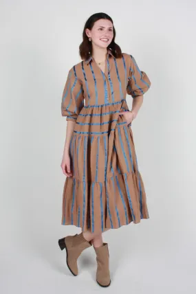 Adeline Striped Shirt Dress