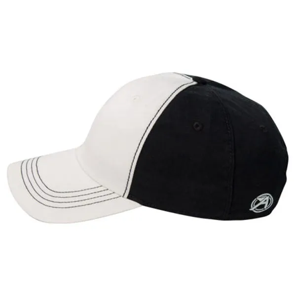 AHEAD Chalk/Black Collegiate Washed 2-Tone Cap