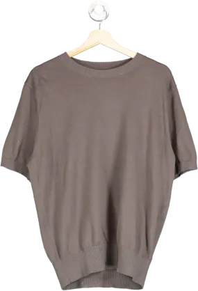 Anthology Brown Knitted T Shirt UK L