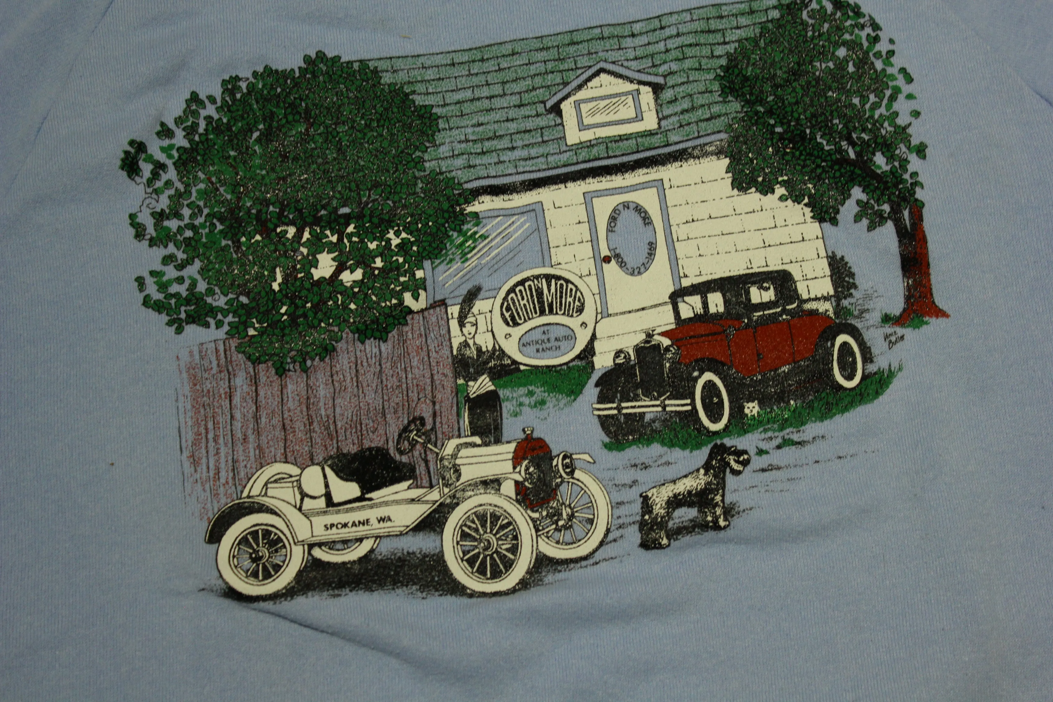 Antique Auto Ranch Spokane WA Vintage Ford N More 80's Hanes USA Model T Sweatshirt