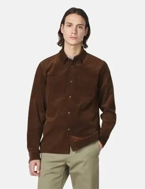 A.P.C. Joe Overshirt (Velvet) - Brown