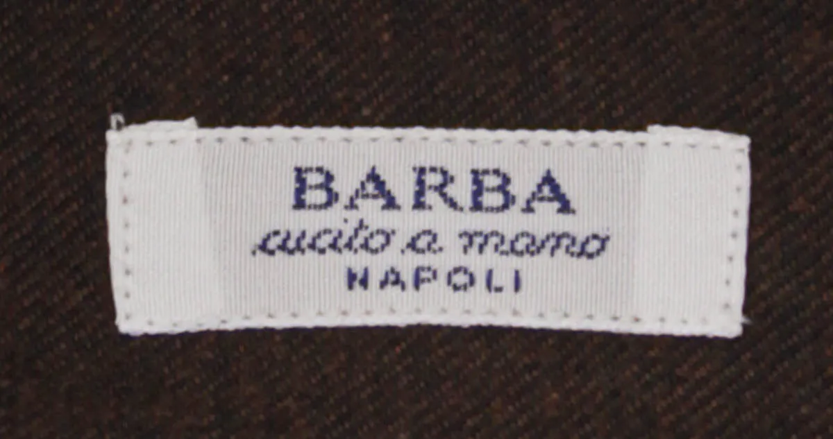 Barba Napoli Brown Shirt - Slim