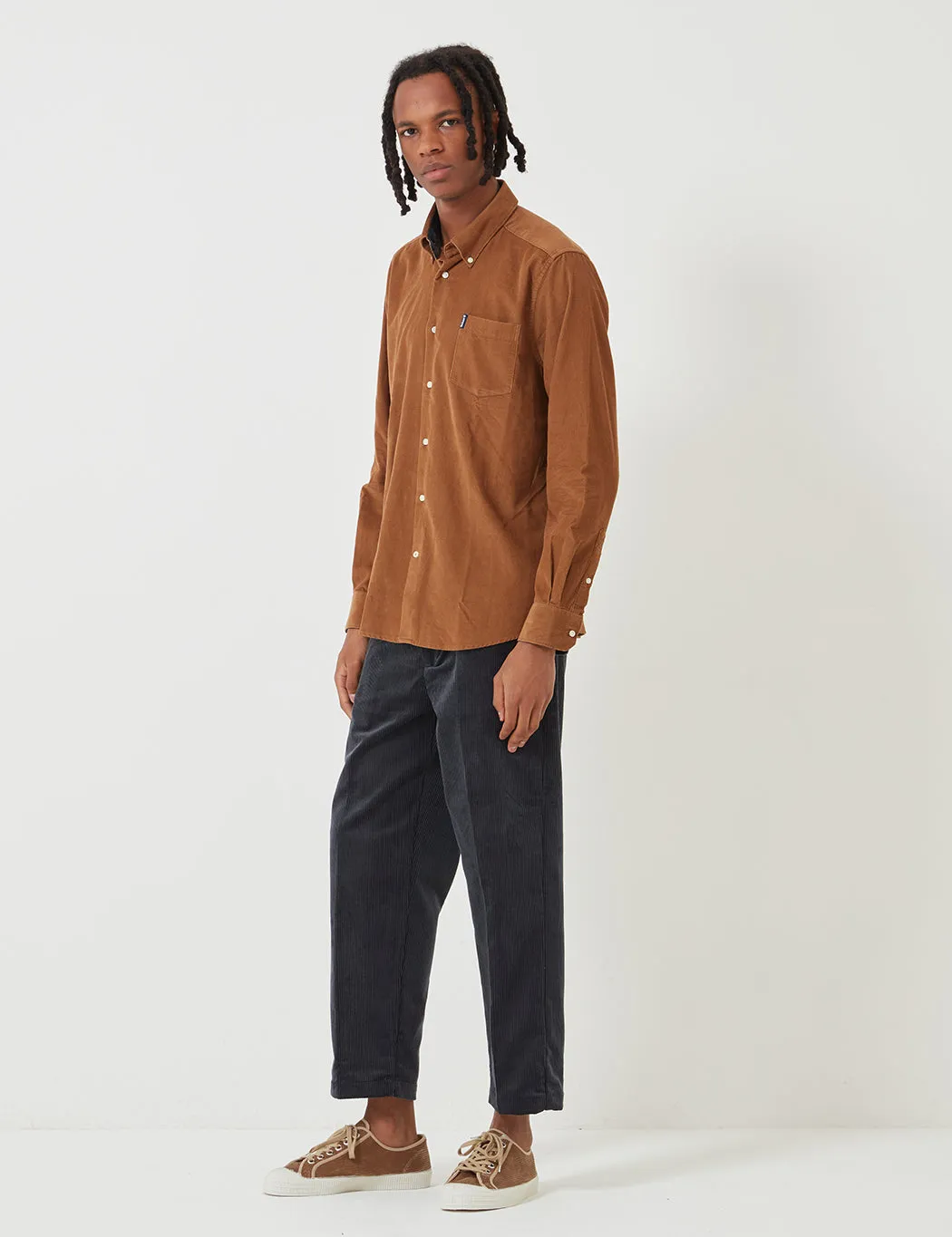 Barbour Cord 1 Tailored Shirt - Sandstone Brown