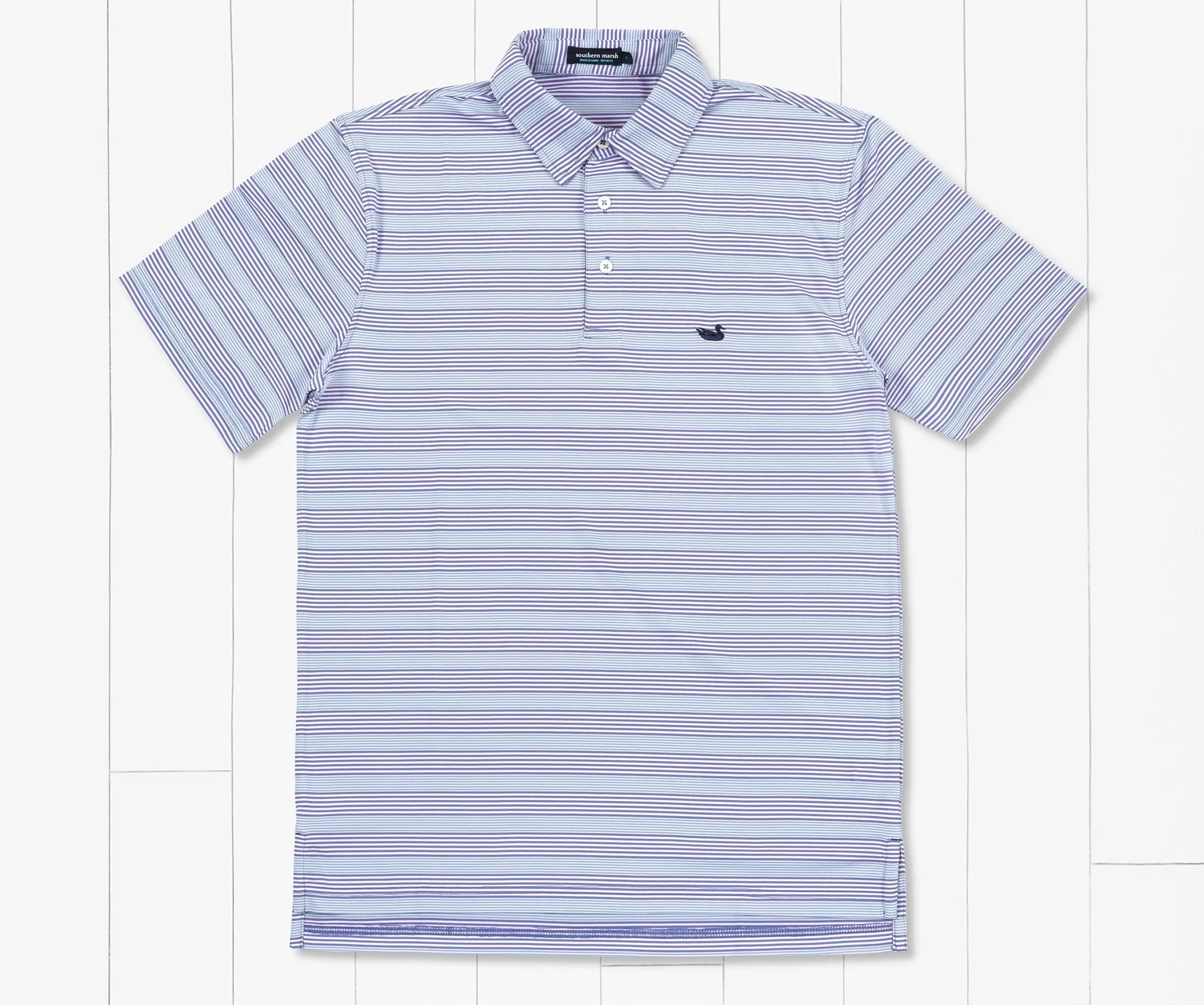 Bermuda Performance Polo - Pensacola Stripe