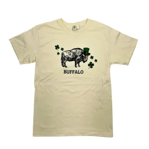 Bison With Irish Hat Cream Short Sleeve Shirt