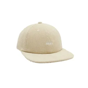 Bold Cord 6 Panel Cap - sand