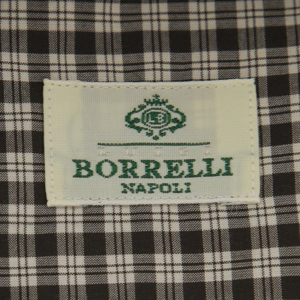 Borrelli Brown Shirt - 15.75 US / 40 EU