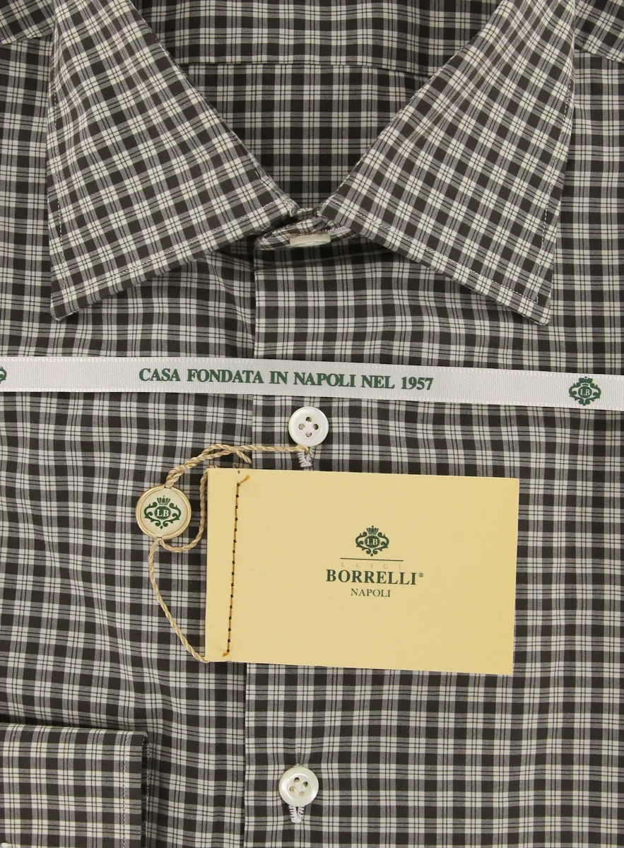 Borrelli Brown Shirt - 15.75 US / 40 EU