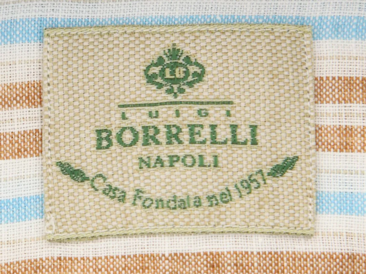 Borrelli Brown Shirt - Extra Slim