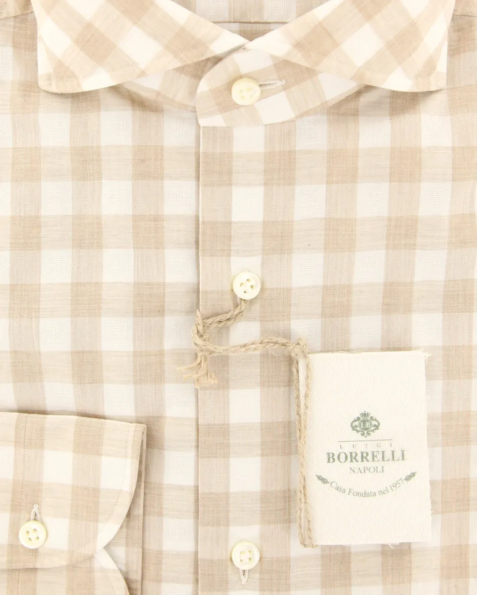 Borrelli Light Brown Shirt - Extra Slim