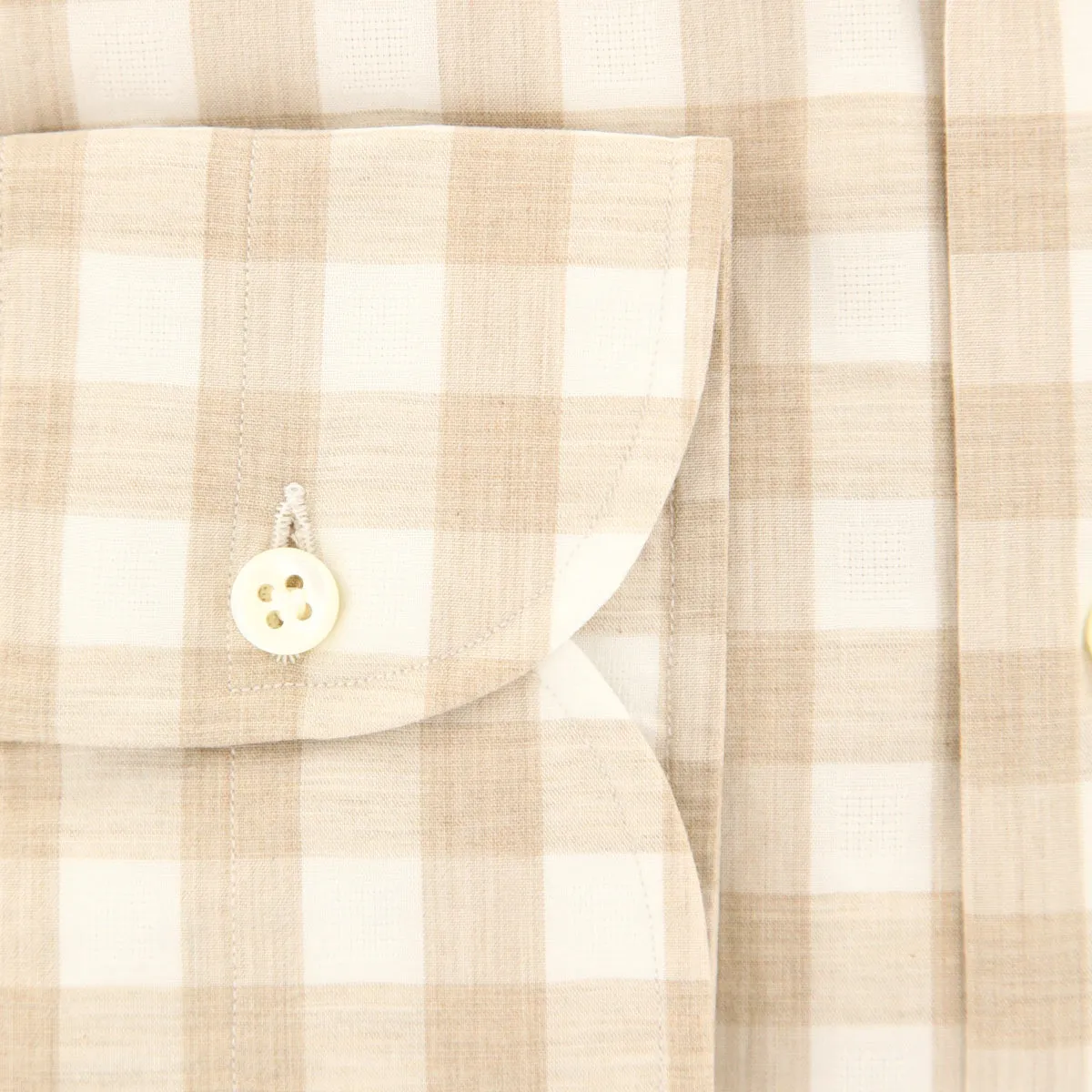 Borrelli Light Brown Shirt - Extra Slim