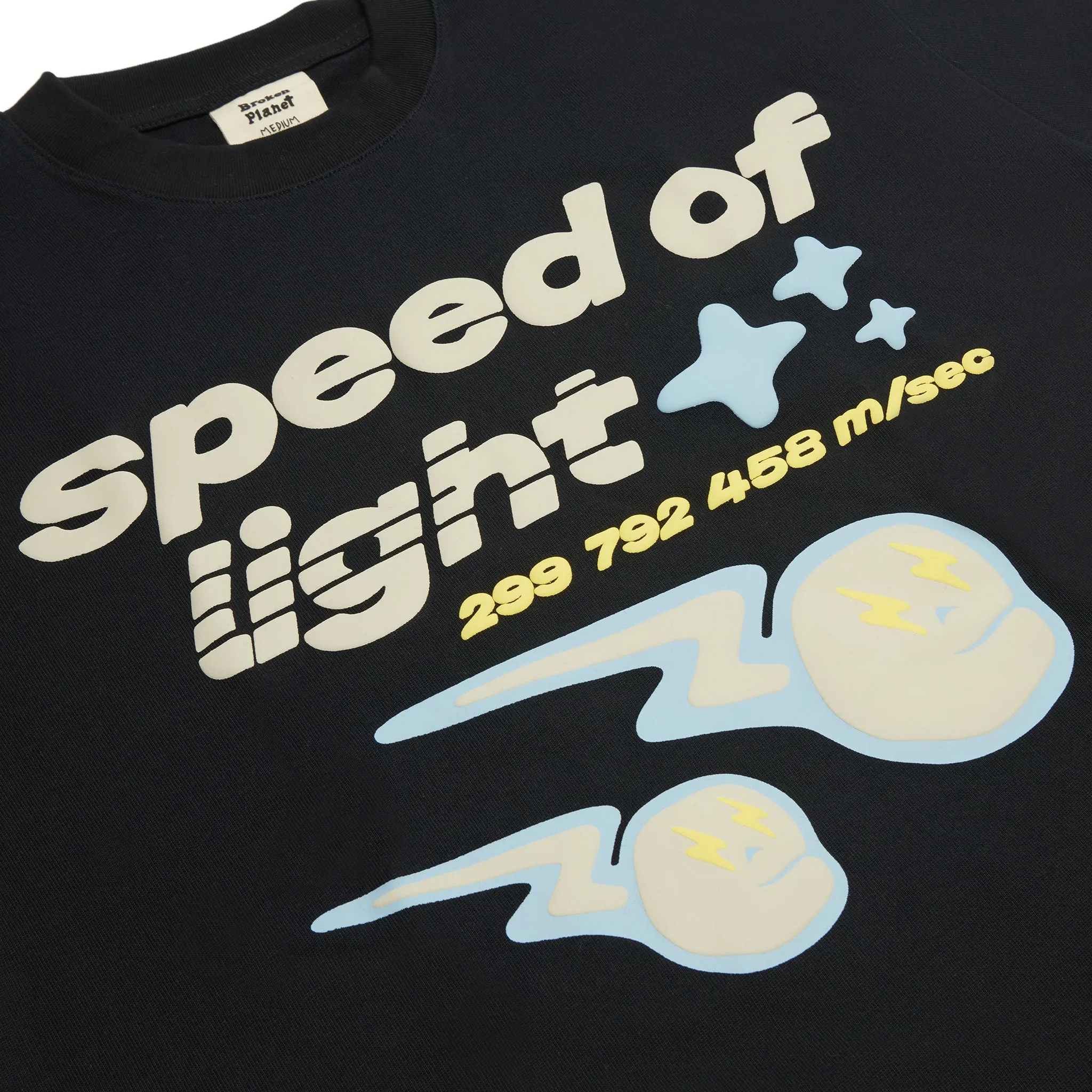 Broken Planet Speed of Light T Shirt Midnight Black