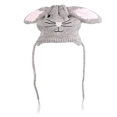 Bunny Wool Beanie Dog Hat