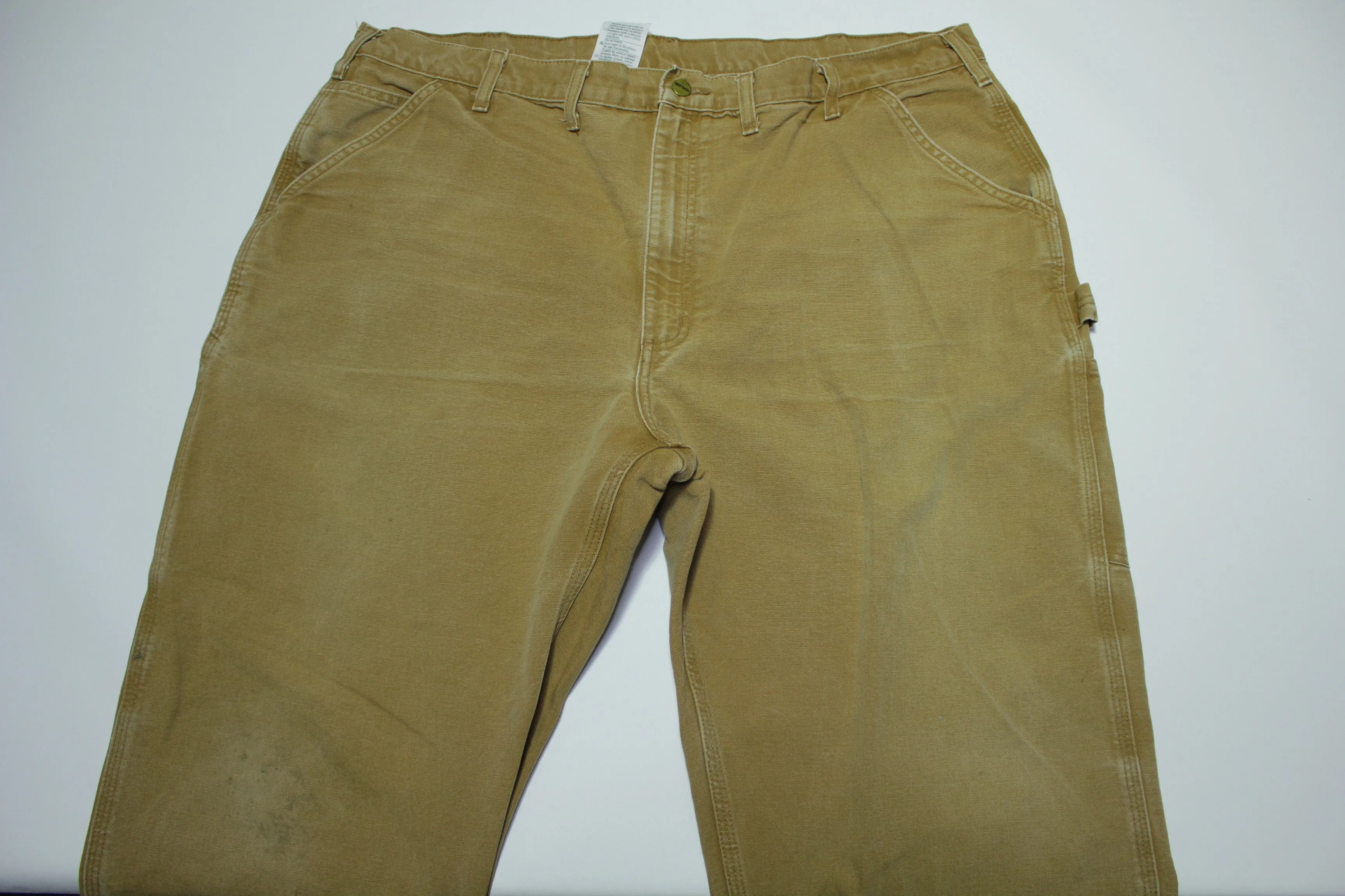 Carhartt B11 PTB Distressed Dungaree Fit Duck Wash Canvas Work Construction Pants