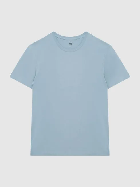 Cash Crew Neck T-Shirt - Blue Vista