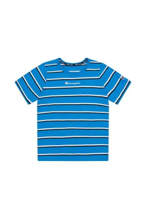 CHAMPION JUNIOR STRIPE BLUE TEE