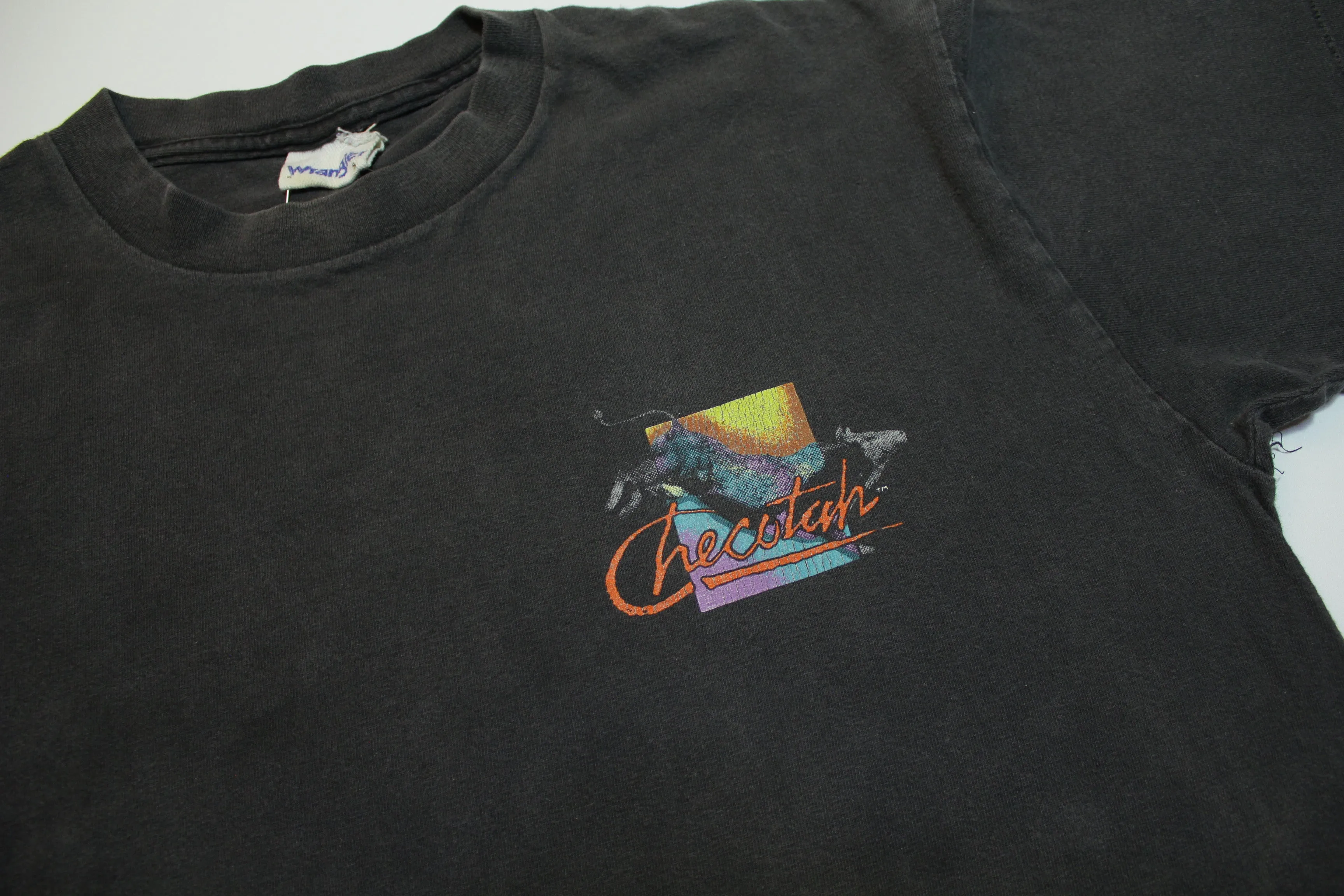 Checotah Wrangler 1993 Bull Riding Rodeo Vintage 90s Single Stitch T-Shirt