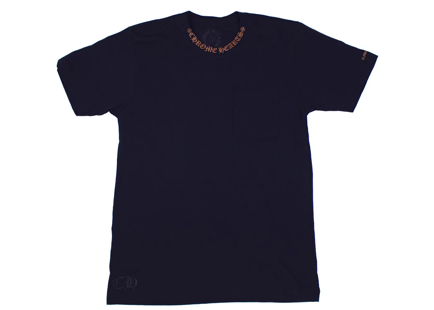 Chrome Hearts Neck Logo T-shirt Black/Brown