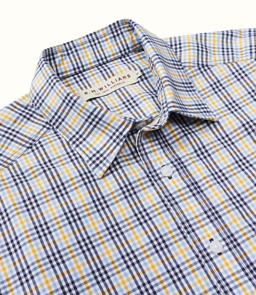 Classic Shirt - Check - Blue, Yellow & White