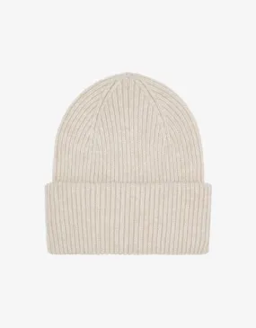 Colorful Merino Wool Hat Ivory White