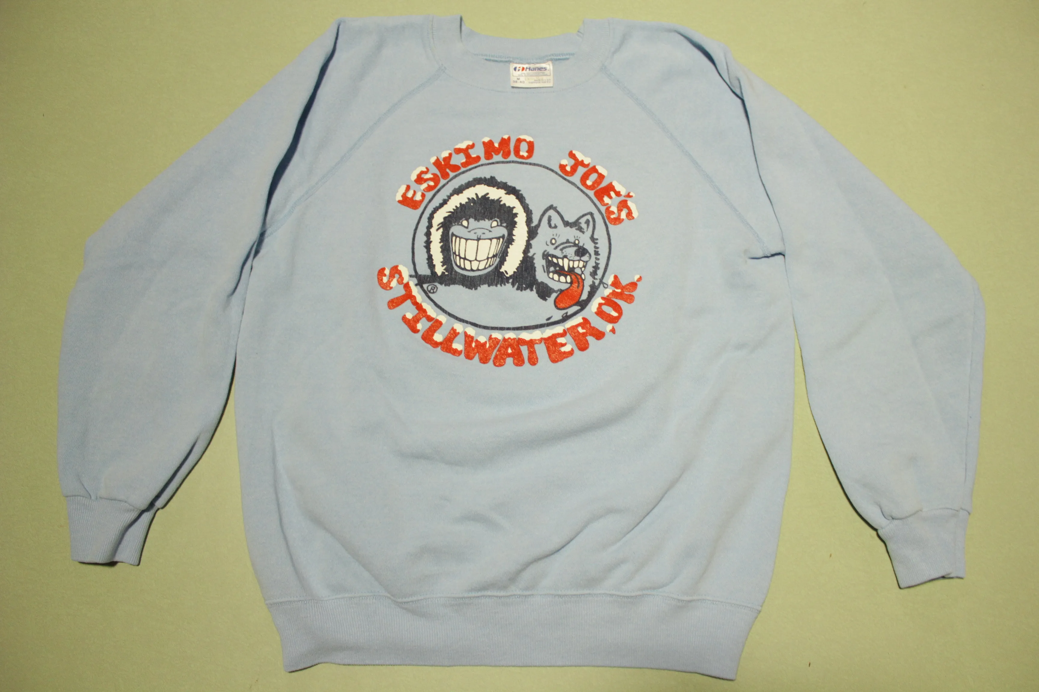 Eskimo Joe's Stillwater OK Vintage 80's Hanes USA Crewneck Sweatshirt