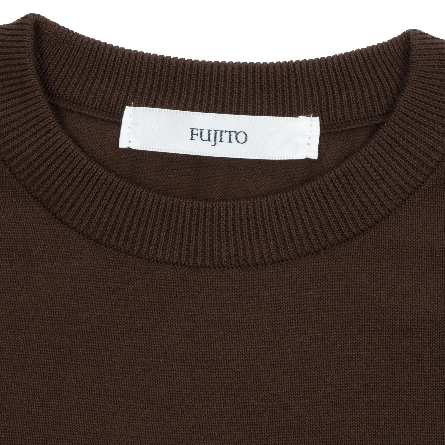 Fujito - Knit T-Shirt - Brown