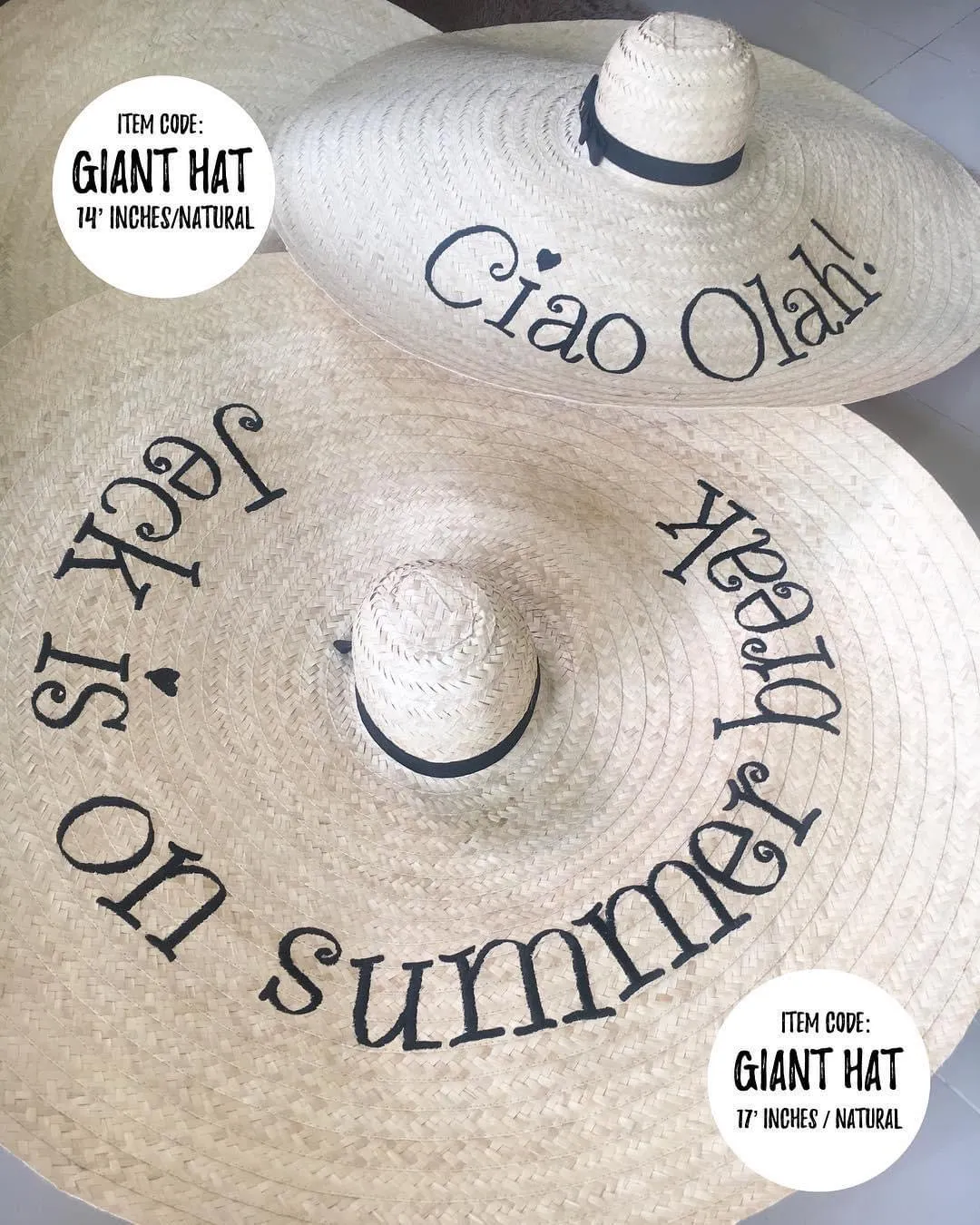 Giant Hat - CUSTOMIZE ME