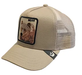 Goorin 'The Bear' Trucker Style Baseball Cap in Khaki