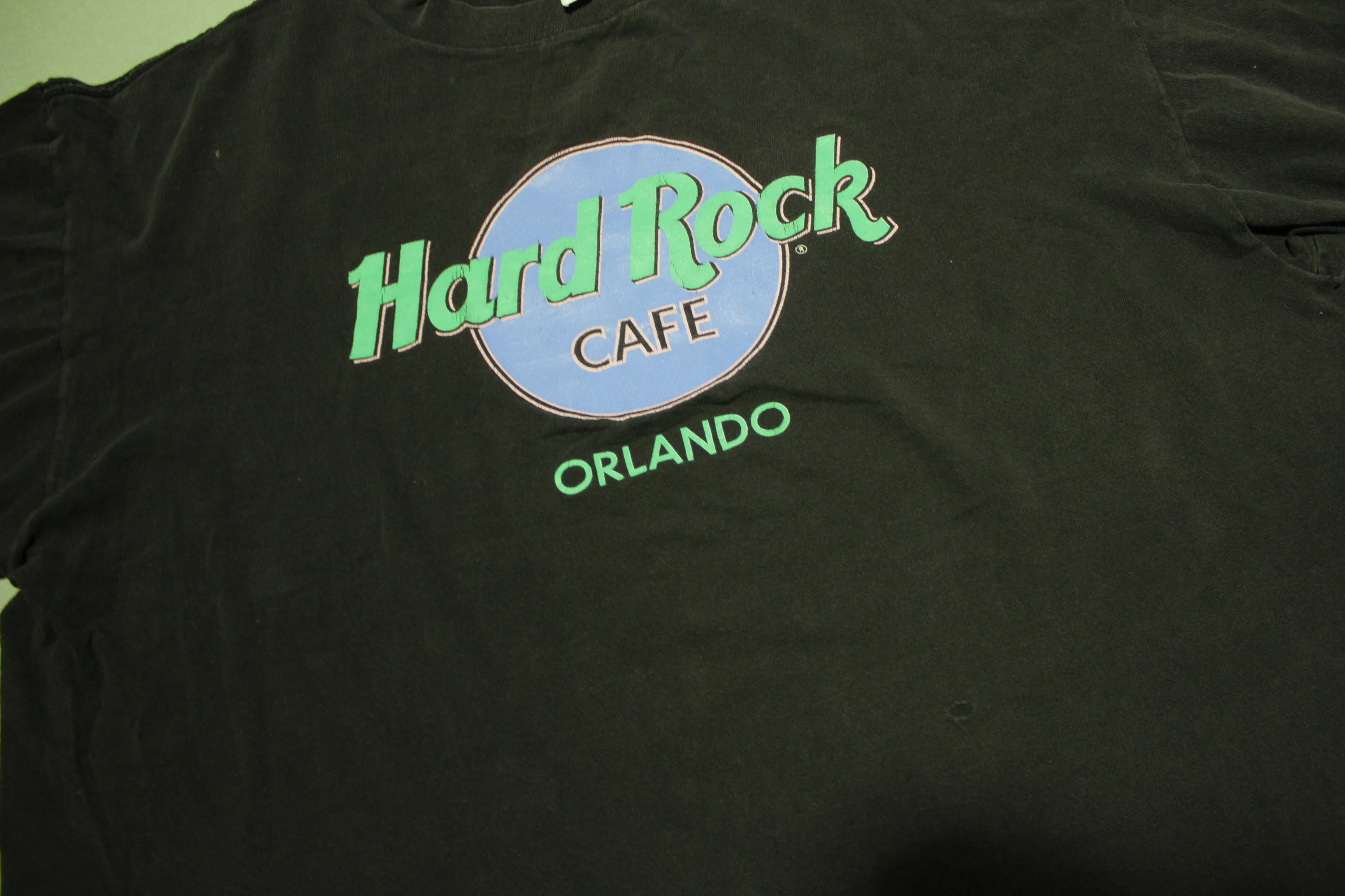 Hard Rock CAFE Orlando Vintage 90's Single Stitch Diner Made in USA T-Shirt