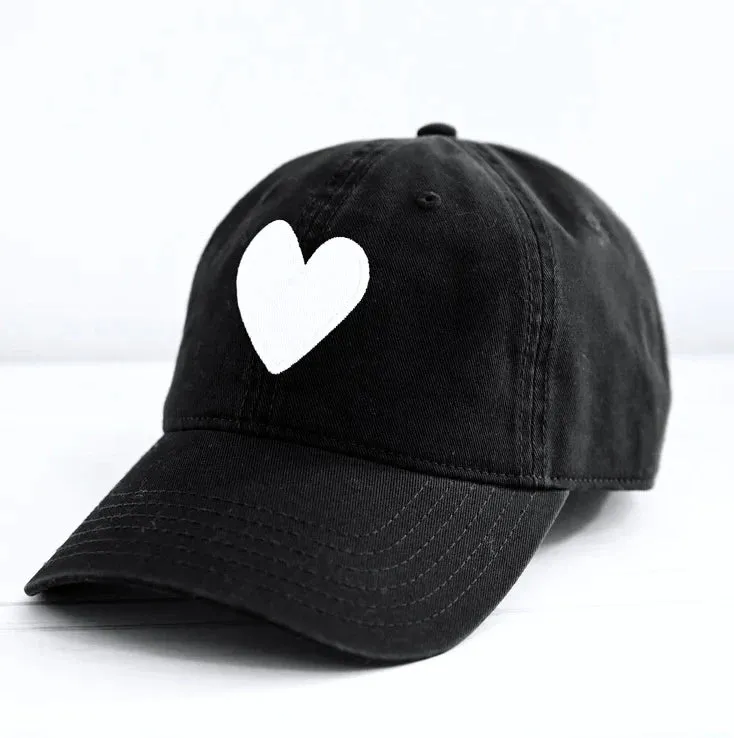 HEART PATCH BASEBALL HAT - KERRI ROSENTHAL