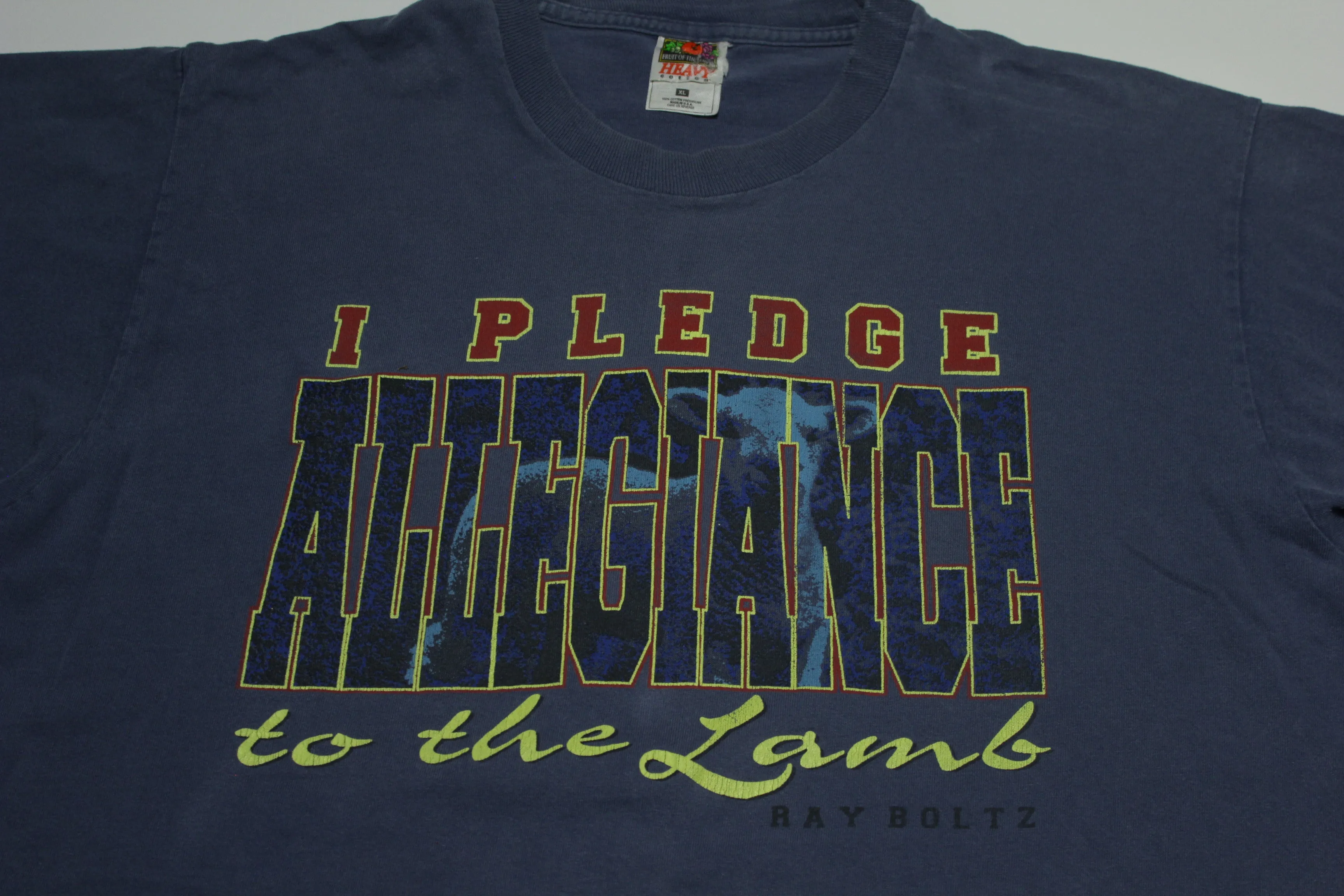 I Pledge Allegiance To The Lamb Vintage Y2K Ray Boltz Jesus FOTL T-Shirt