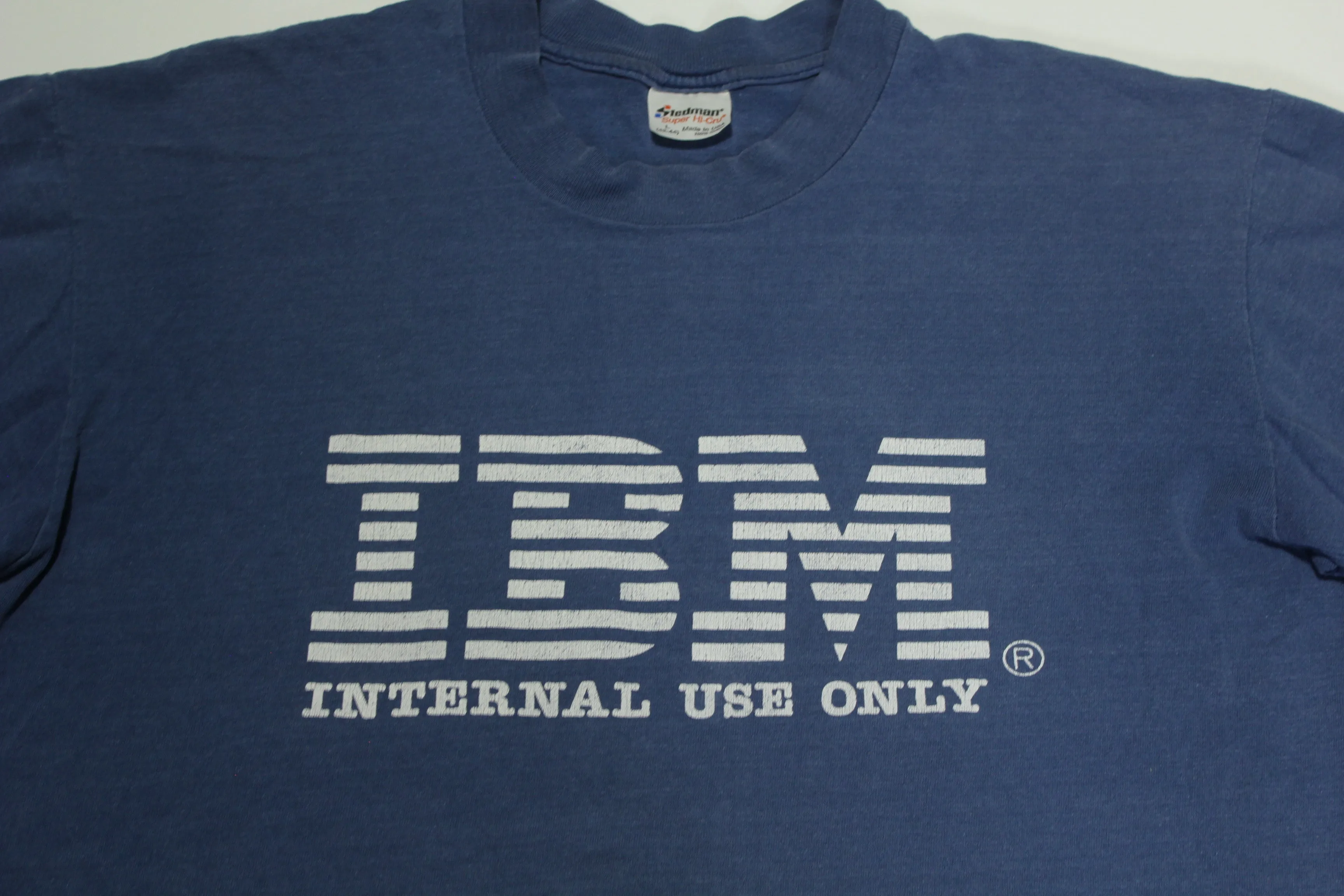 IBM Internal Use Only Vintage 80's Single Stitch RARE Company Employee T-Shirt