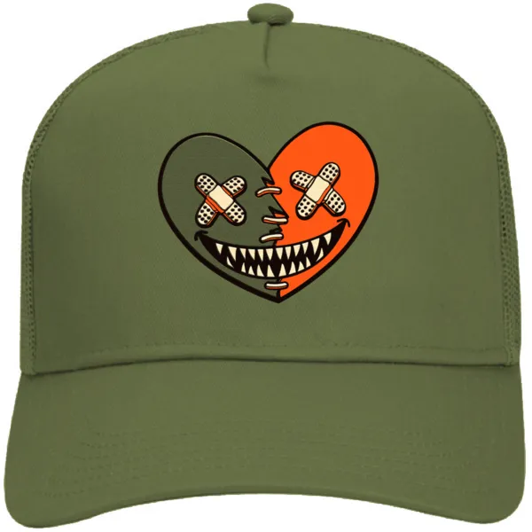 Jordan 5 Olive 5s Trucker Hat to Match : CELADON HEART BAWS