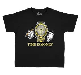 Kids Lightning 4 Shirt - Time is Money - Black