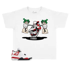 Kids - Red Cement 4 Fly Kicks Shirt