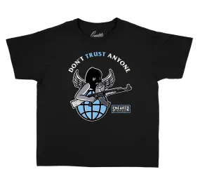 Kids University Blue 9 Shirt - Trust Angels - Black