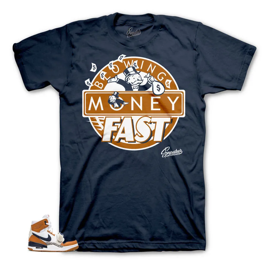 Legacy 312 Medicine Ball Shirt - Blowing Money Fast - Navy