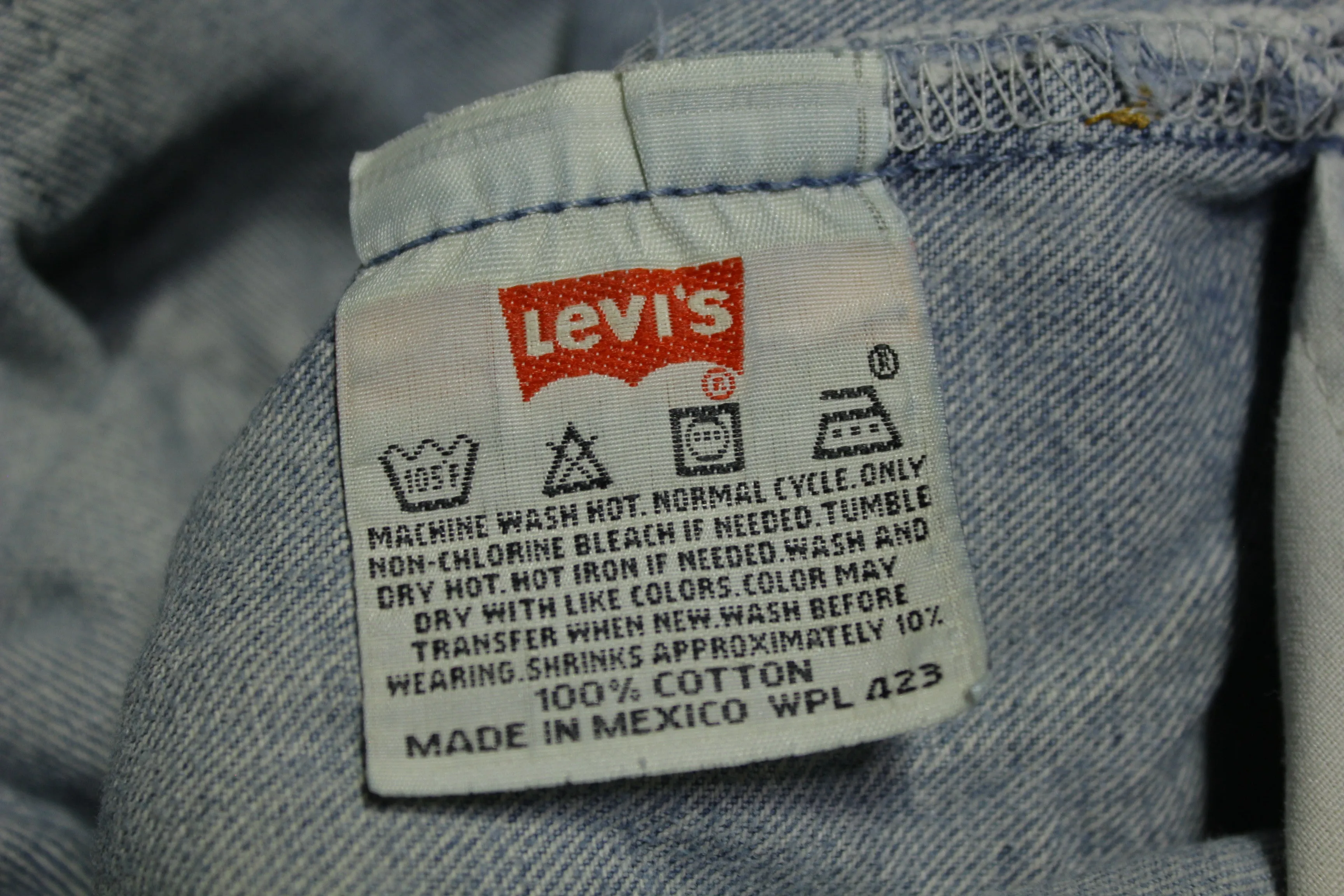 Levis 501xx Red Tab Vintage 90's Distressed Button Fly Denim Grunge Rocker Jeans