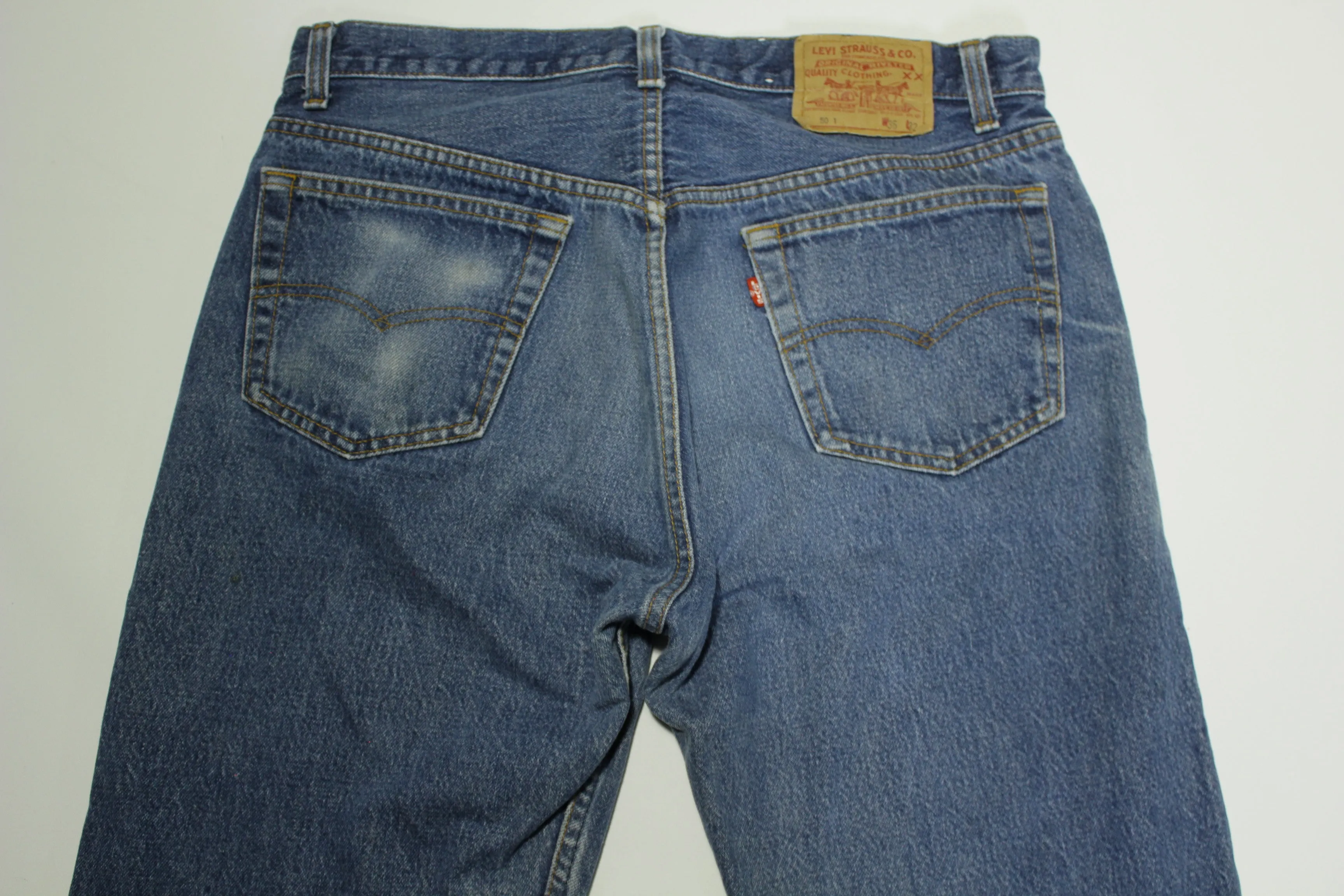 Levis 501xx Vintage 80's Made in USA Denim Blue Jeans