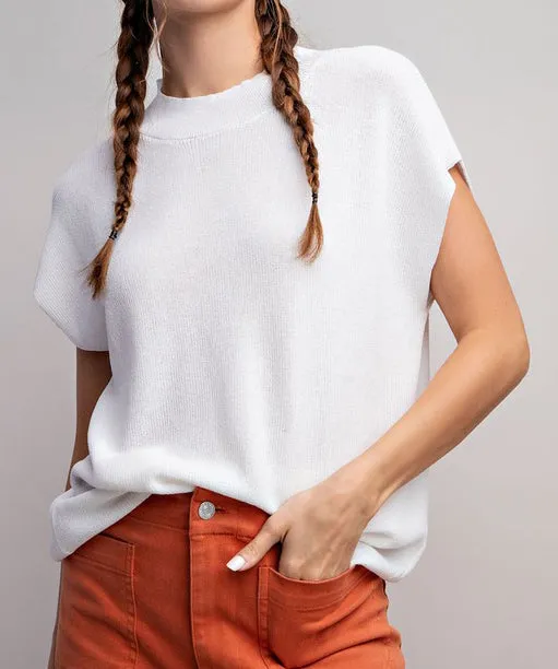 Lightweight Sweater Top - Off White