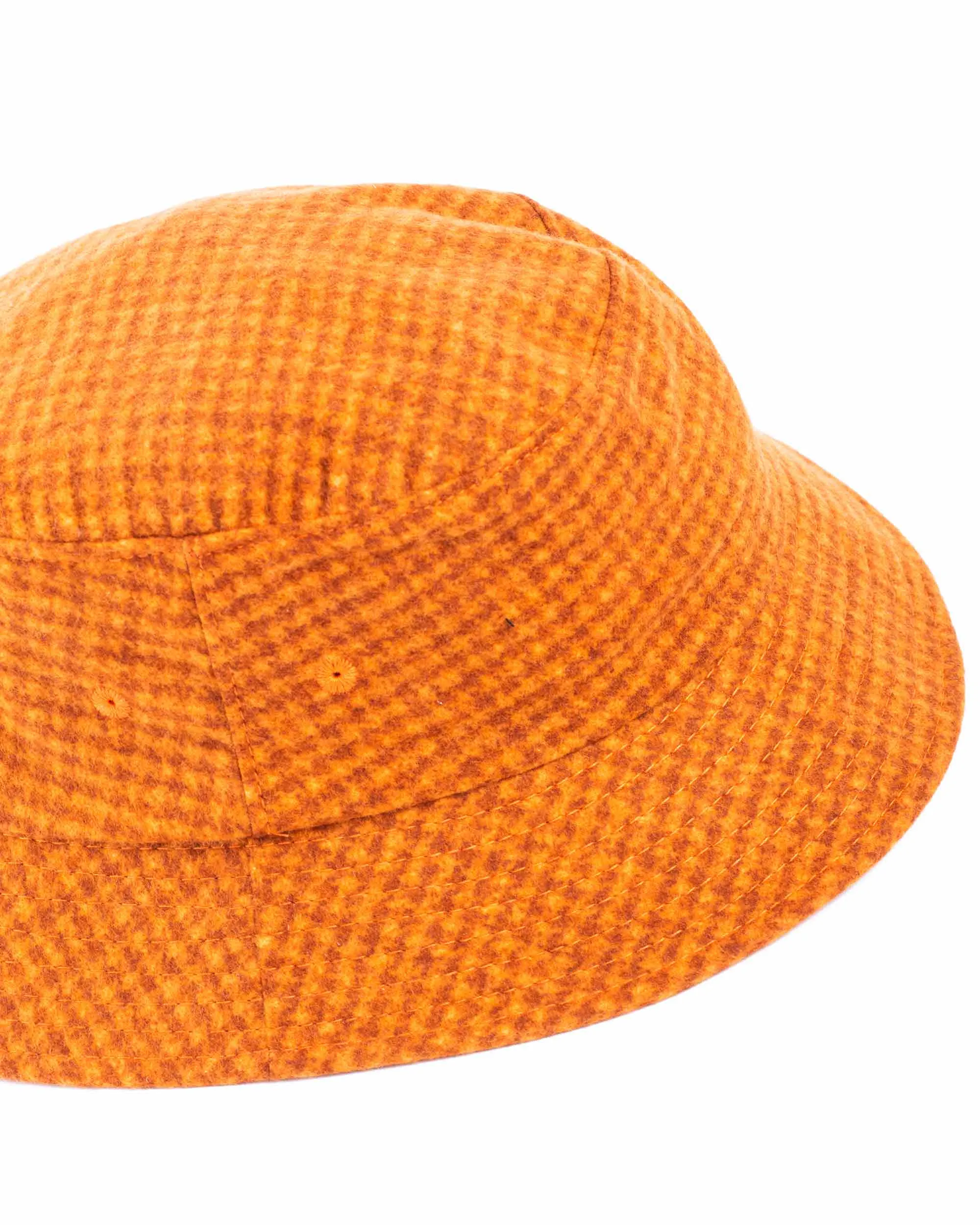 Lite Year Houndstooth Bucket Hat Orange