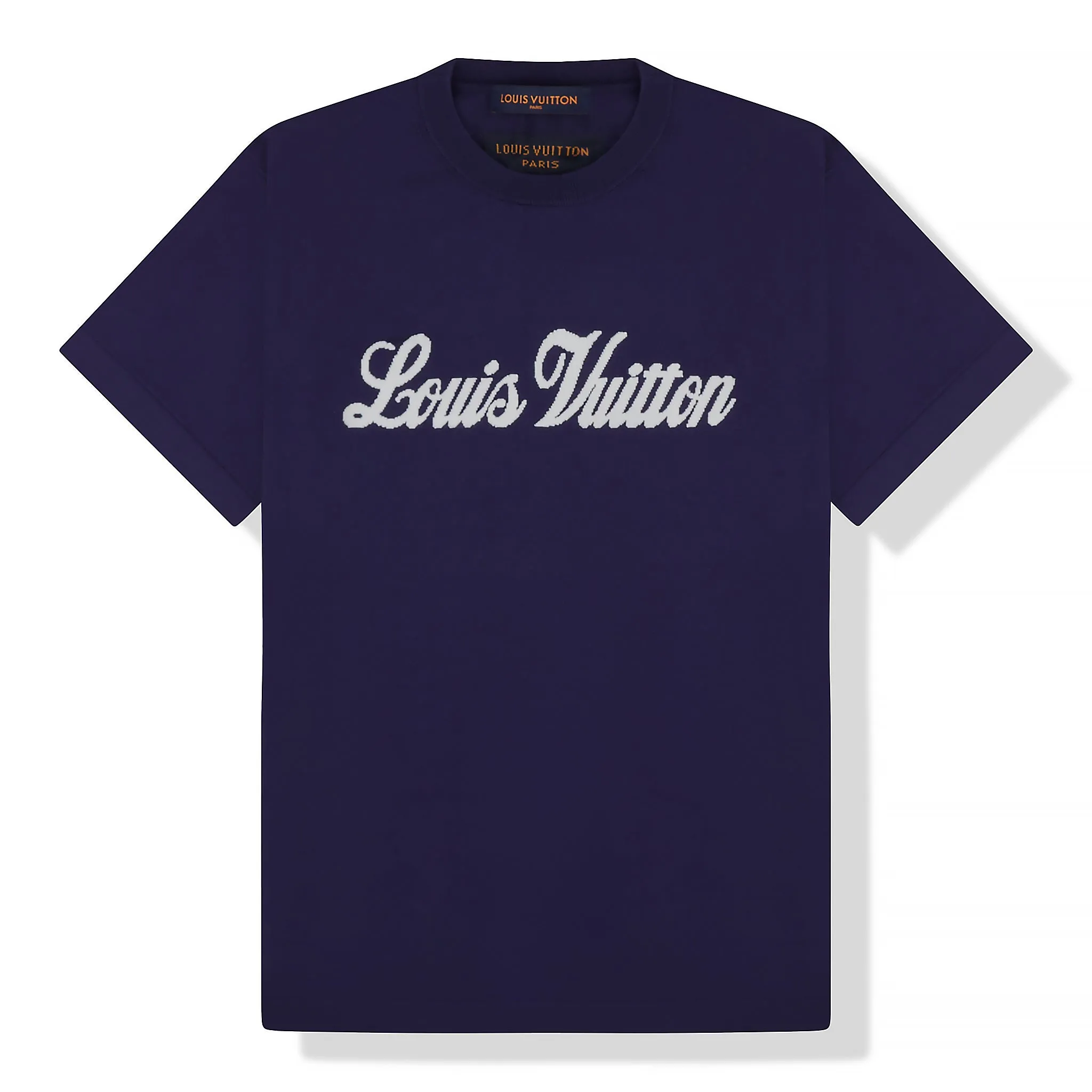 Stylish Louis Vuitton Blue Knit Graphic T-Shirt for Men