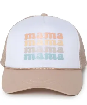 Mama Two Tone Hat - Beige