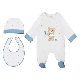 Mayoral Baby Onesie, Hat & Bib Set_ 9448-15