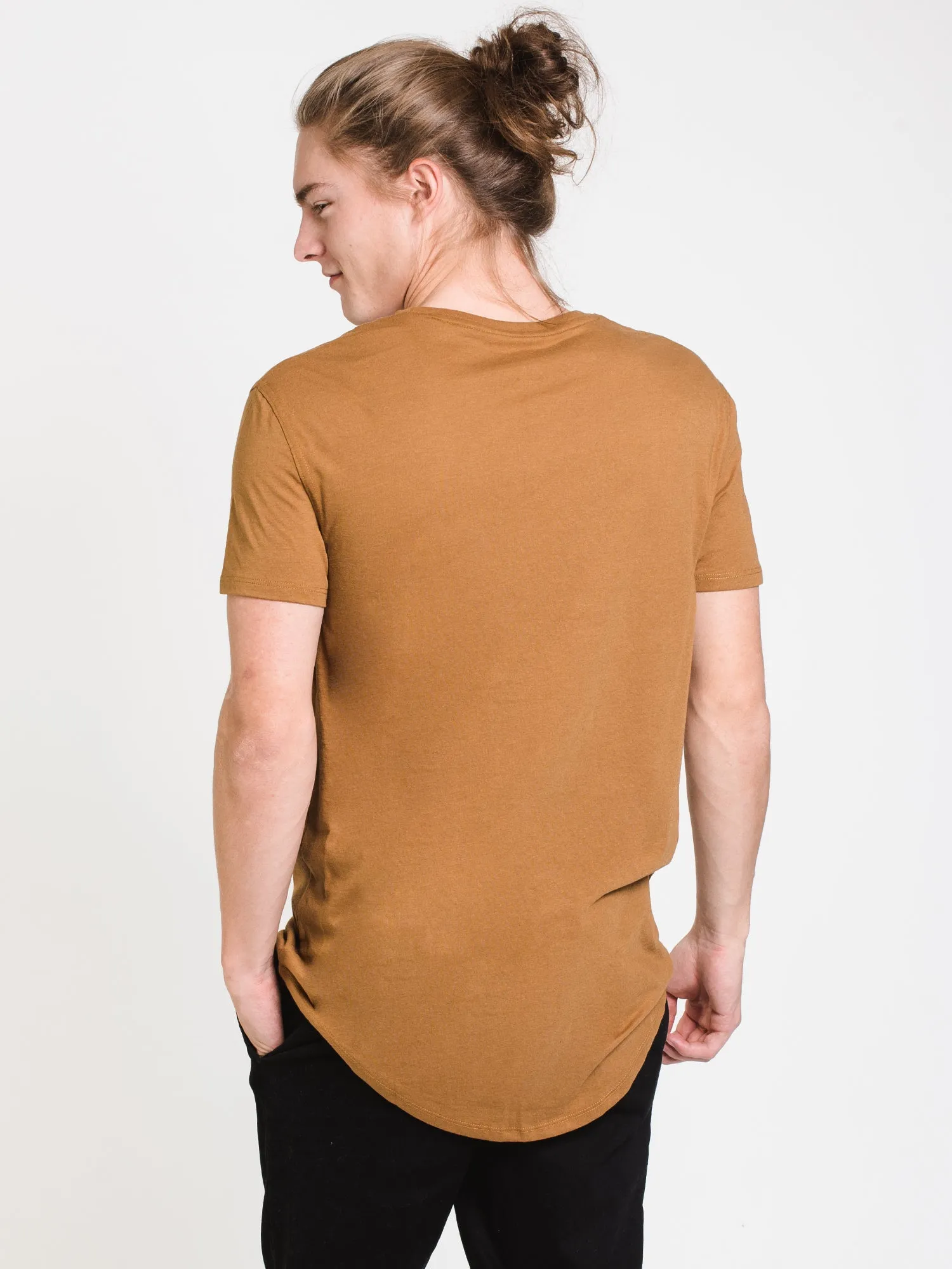 MENS LONGLINE T - TIMBER - CLEARANCE