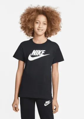 Nike Girls Basic Futura Tee Black <br> AR5088 010