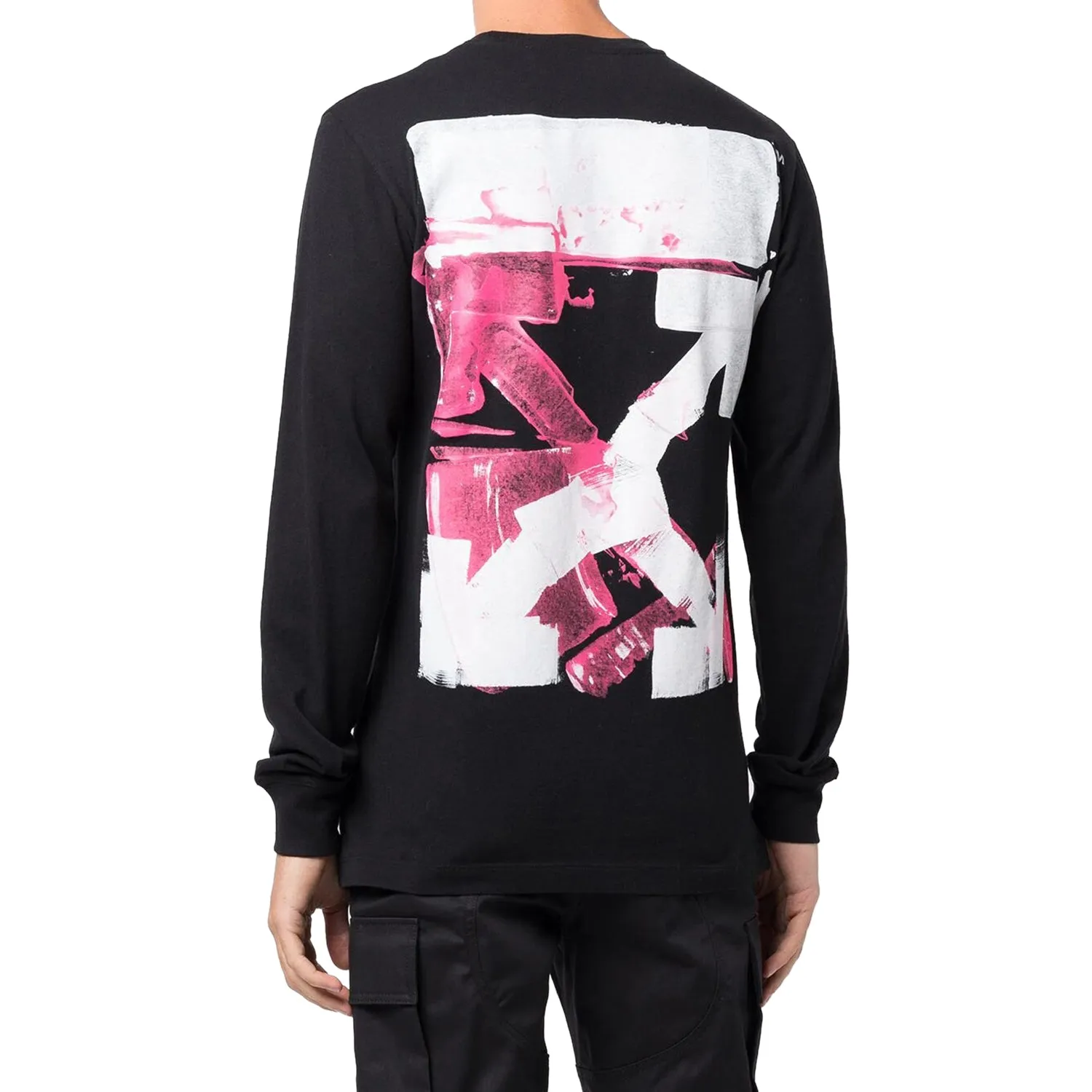 Off-White Acrylic Arrow L/S T-Shirt Black