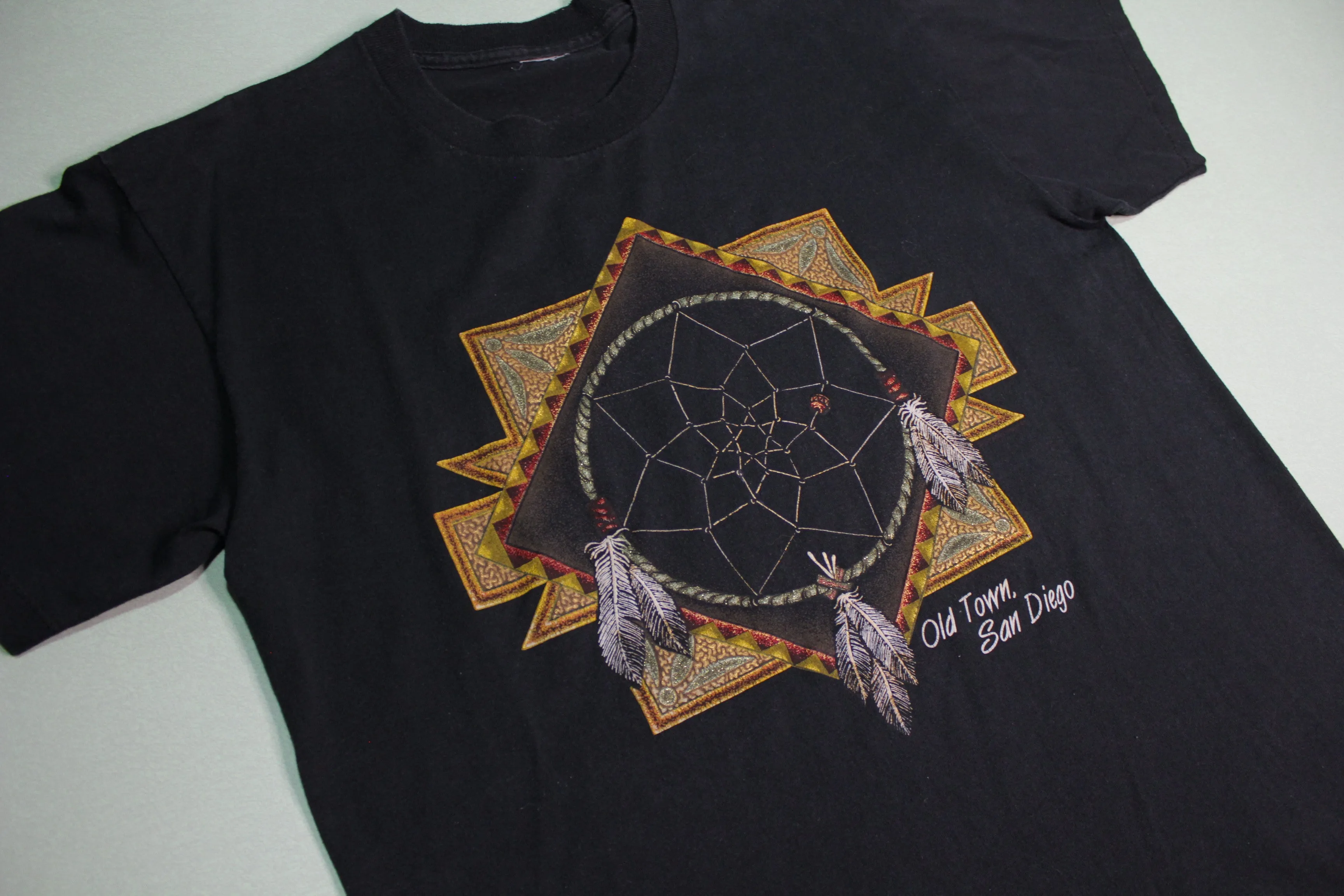 Old Town San Diego Vintage 90's Dream Catcher Single Stitch Tourist T-Shirt