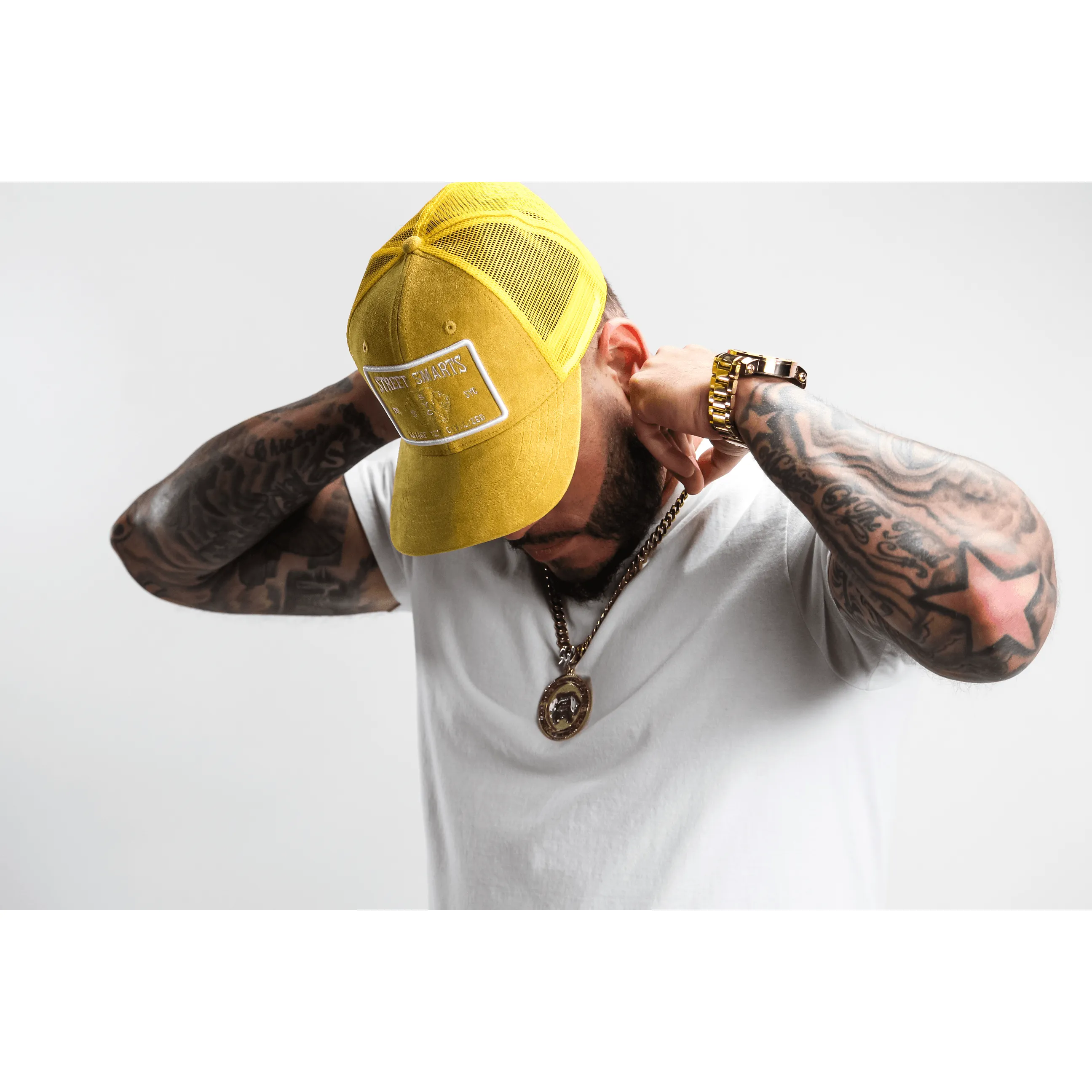 Paisley Trucker Hat - (Street Smarts) Mustard Hat